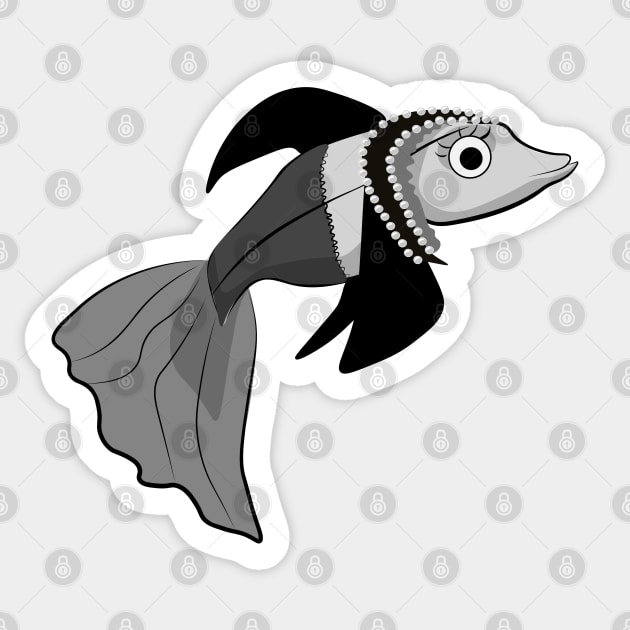 Anne Boleyn fish Sticker by vixfx